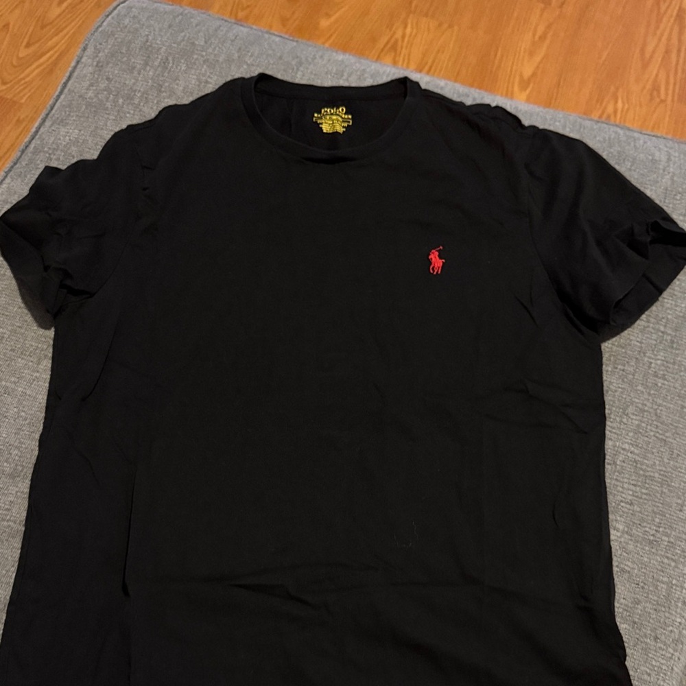 Polo by Ralph Lauren Black Tee with Red Logo